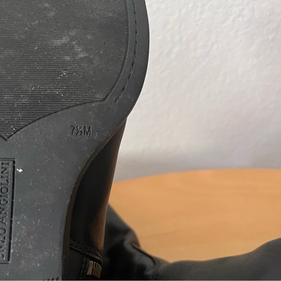 Enzo Angiolini Ellerby Riding Boots Black & Brown Size 7.5 - Picture 11 of 16